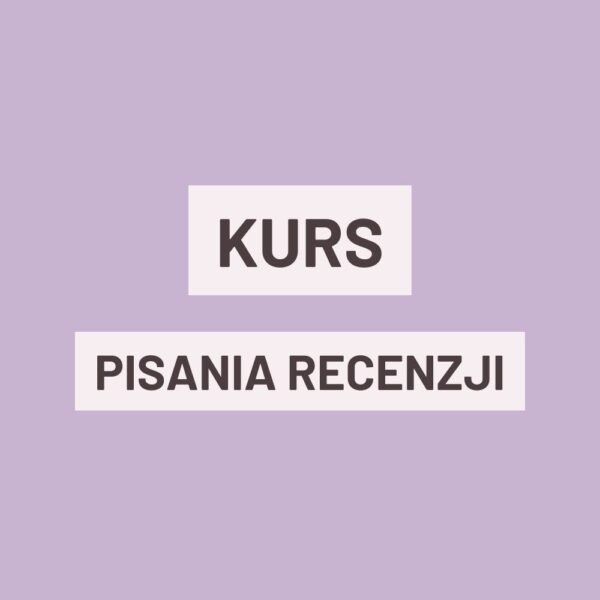 kurs pisania recenzji