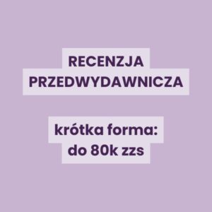 recenzja przedwydawnicza