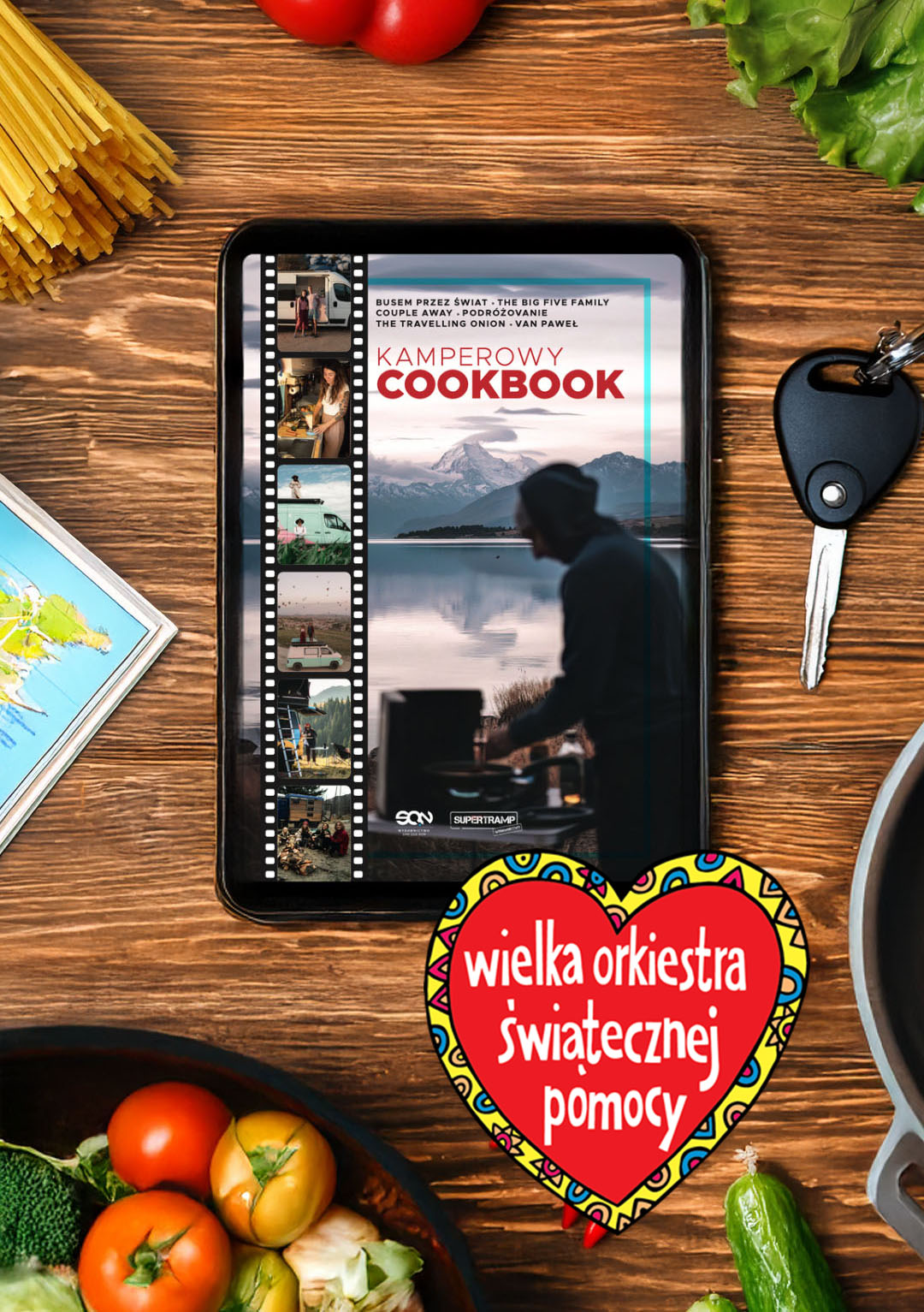 książka kamperowy cookbook dla WOŚP